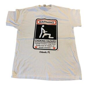 White Tee M Tee, Men's Funny T-Shirt, Innappropriate Language, Joke, Red Jokes